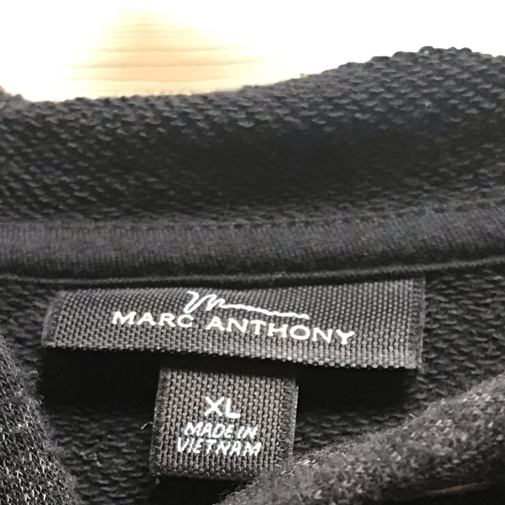 Marc Anthony Black Button Pullover Sweatshirt - image 6